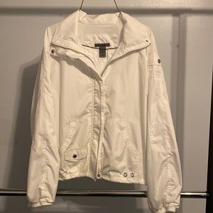 Vintage Oleg Cassini sport white windbreaker large